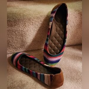 Reef Colorful Striped Women's Flats